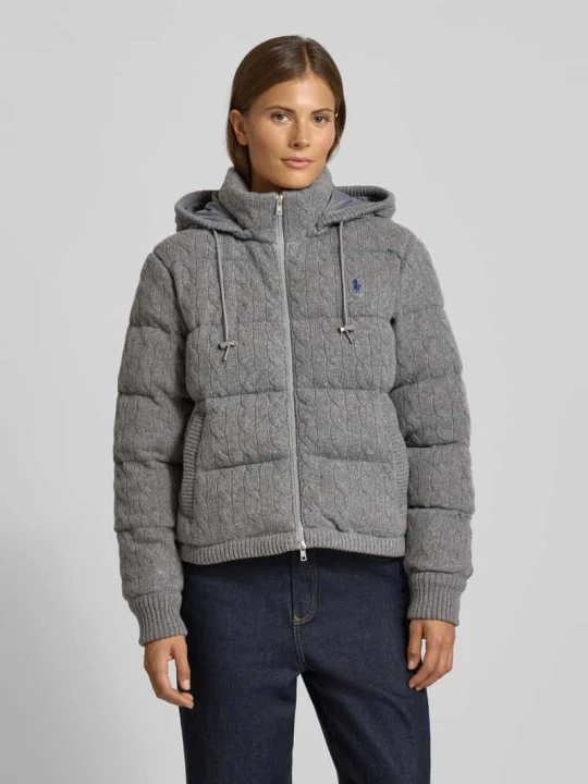 Zdjęcie produktu Kurtka pikowana z mieszanki wełny i kaszmiru Polo Ralph Lauren Średnioszary
