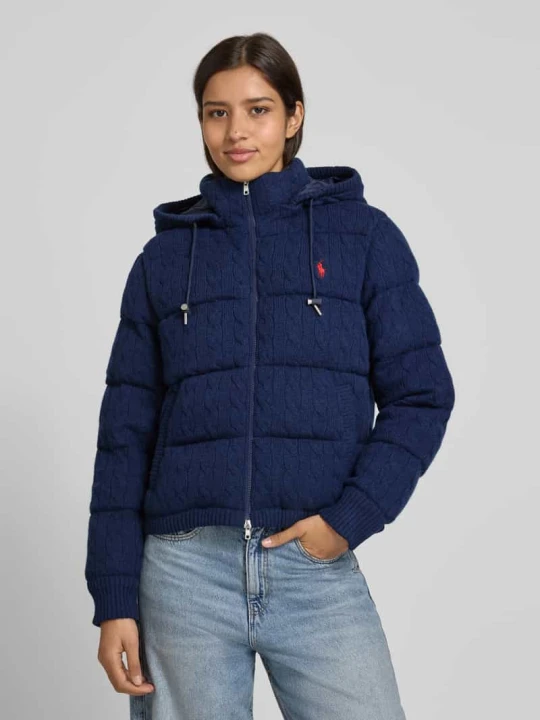 Zdjęcie produktu Kurtka pikowana z mieszanki wełny i kaszmiru Polo Ralph Lauren Ciemnoniebieski