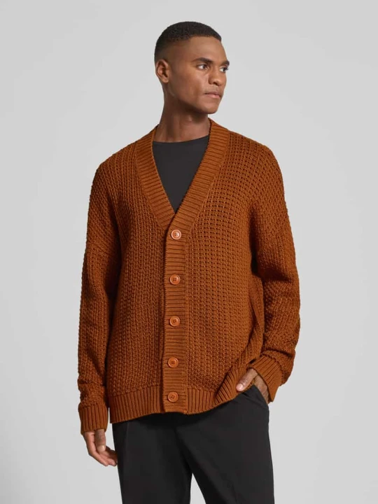 Zdjęcie produktu Kurtka z dzianiny o kroju comfort fit z czystej bawełny model ‘CRUZ’ Strellson Średniobrązowy
