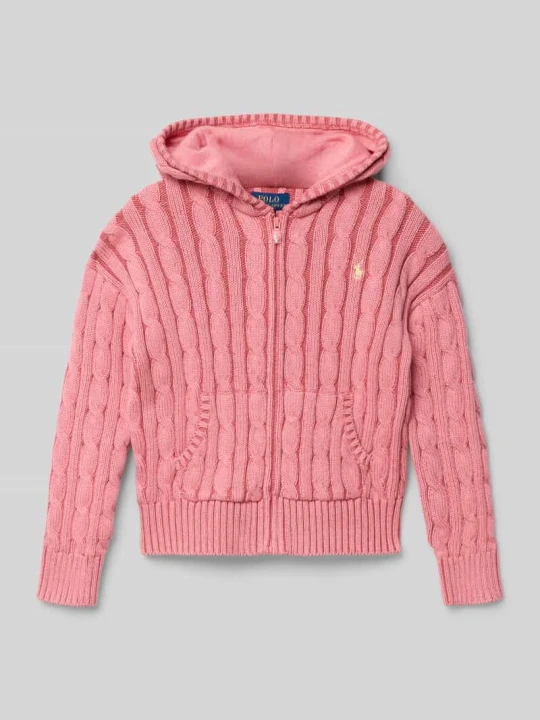 Zdjęcie produktu Kardigan rozpinany o kroju regular fit z czystej bawełny Polo Ralph Lauren Mocnoróżowy melanż