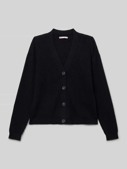 Zdjęcie produktu Kurtka z dzianiny o kroju regular fit z mieszanki wiskozy model ‘MANDY’ Only Czarny