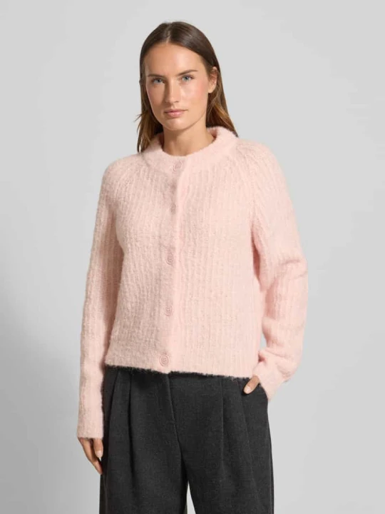 Zdjęcie produktu Kurtka z dzianiny o kroju relaxed fit z dodatkiem wełny model ‘CARMEN’ Vero Moda Różowy