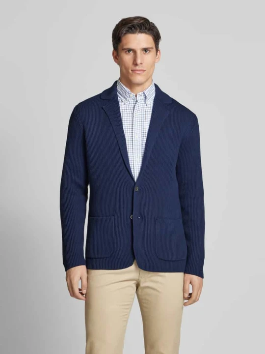 Zdjęcie produktu Kurtka z dzianiny z kołnierzem rewersowym Polo Ralph Lauren Granatowy