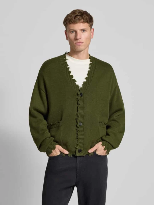 Zdjęcie produktu Kurtka z dzianiny z listwą guzikową Don't Waste Culture Khaki
