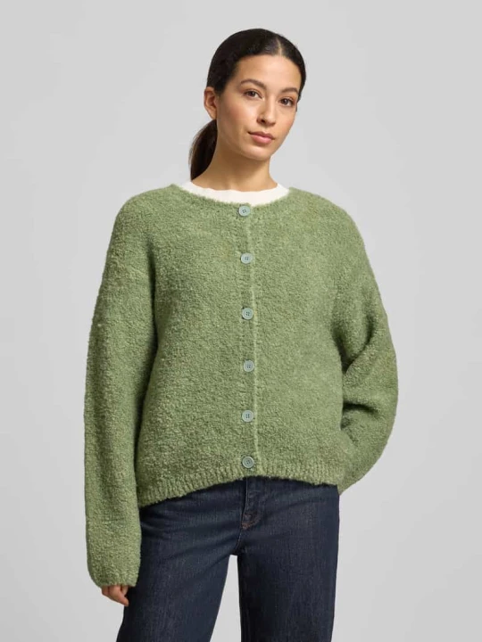 Zdjęcie produktu Kardigan rozpinany z Listwą guzikową Model 'ZOLLY' American Vintage Zielony