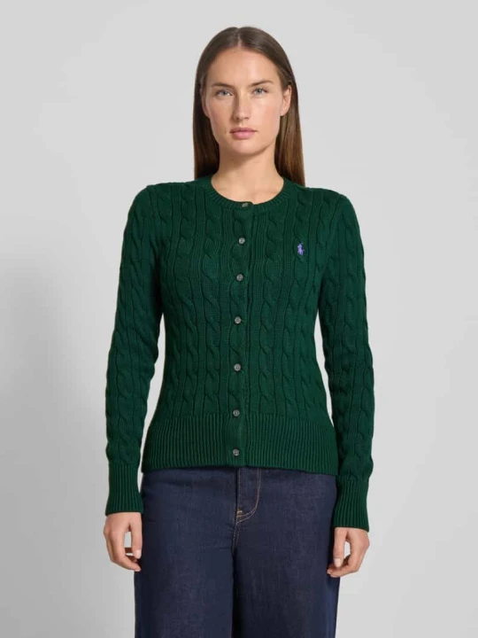 Zdjęcie produktu Kurtka z dzianiny z listwą guzikową Polo Ralph Lauren Zielony