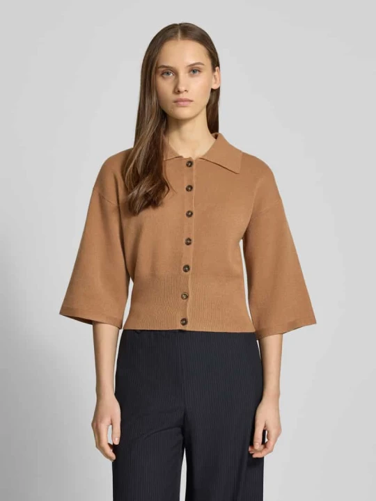 Zdjęcie produktu Kardigan rozpinany z Mieszanka wiskozy Model 'SHYLA' Noisy May Camel
