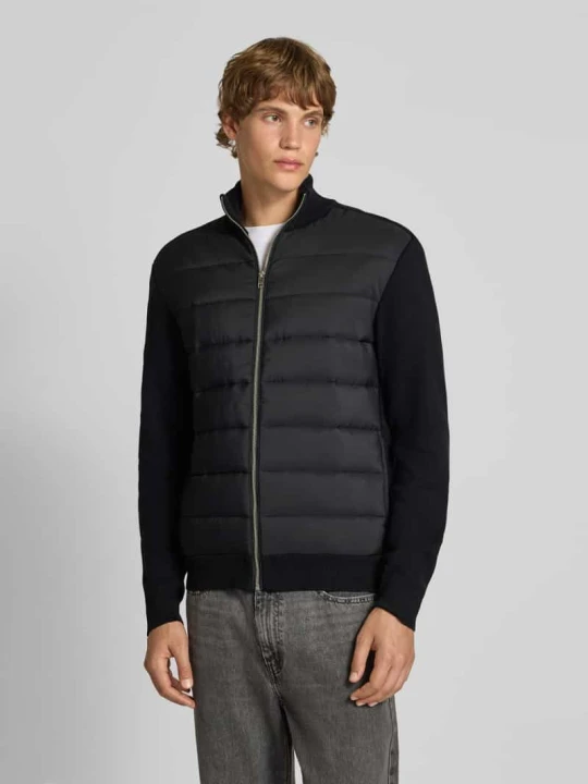 Zdjęcie produktu Kurtka z dzianiny z pikowaniem i stójką Jack&Jones czarny