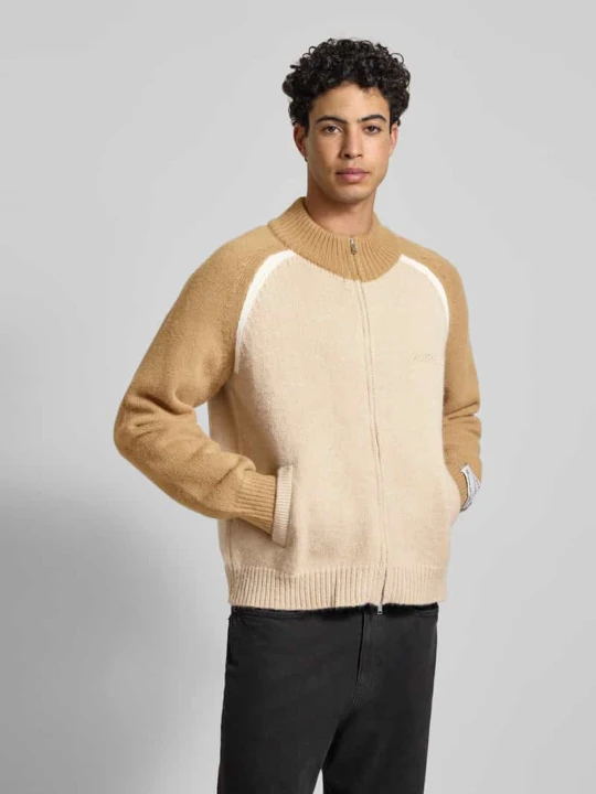 Zdjęcie produktu Kardigan z zamkiem błyskawicznym Another Cotton Lab Biały