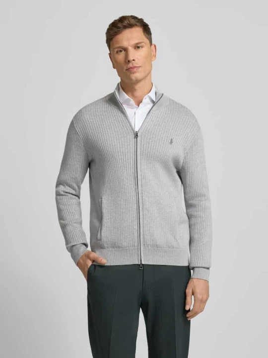 Zdjęcie produktu Kurtka z dzianiny z zamkiem błyskawicznym Polo Ralph Lauren Jasnoszary melanż