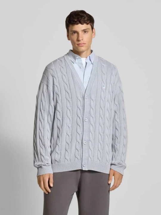 Zdjęcie produktu Kurtka z dzianiny ze ściegiem warkoczowym i dekoltem w serek Carhartt WIP