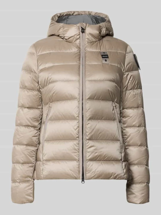 Zdjęcie produktu Kurtka puchowa z efektem pikowania z detal z logo model 'Charme' Blauer Usa Beżowy