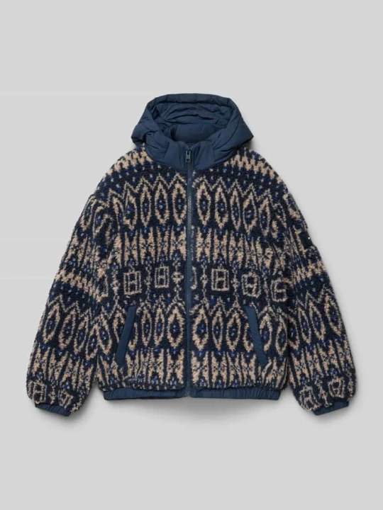 Zdjęcie produktu Kurtka z futerka o kroju regular fit z odpinanym kapturem Tommy Hilfiger Granatowy