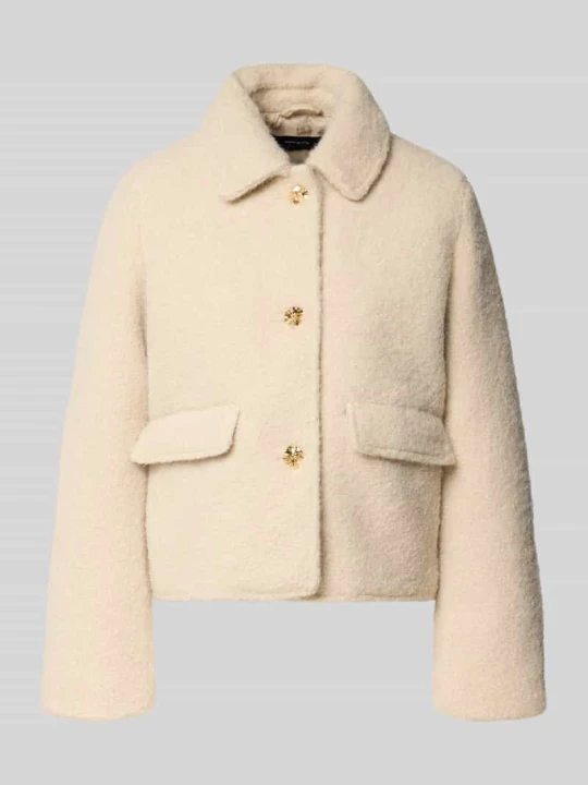 Zdjęcie produktu Kurtka z futerka typu teddy ze złotymi, ozdobne guziki Vero Moda Écru