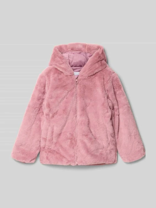Zdjęcie produktu Kurtka z futerkiem model ‘MILA’ NAME IT Brudnoróżowy