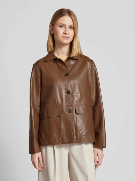 Zdjęcie produktu Kurtka z imitacji skóry model ‘KAYA’ Weekend Max Mara Orzechowy