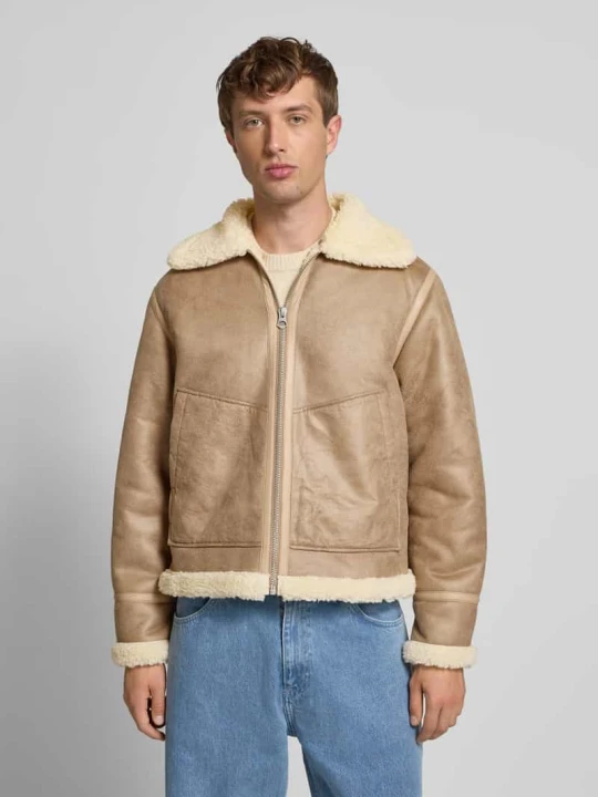Zdjęcie produktu Kurtka z imitacji skóry model ‘LIVERPOOL AVIATOR’ Jack&Jones