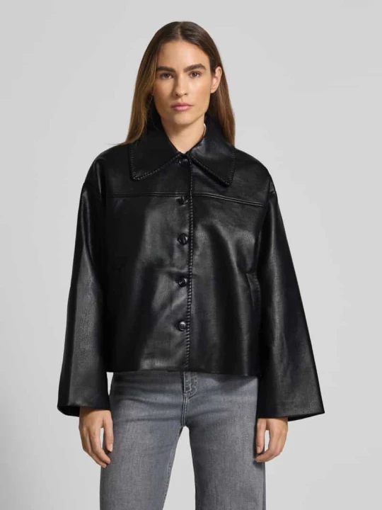 Zdjęcie produktu Kurtka z imitacji skóry model ‘Lunara’ NEO NOIR Czarny