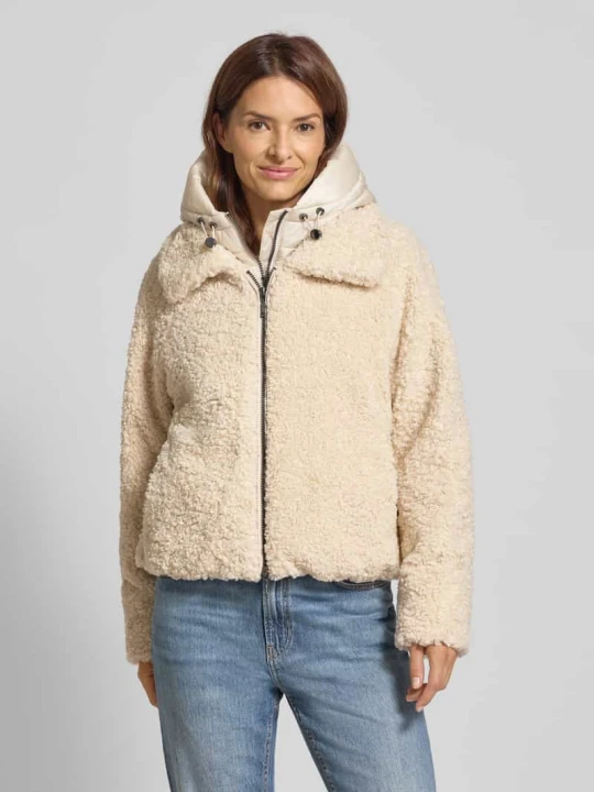 Zdjęcie produktu Kurtka typu teddy z kapturem Amber & June Beżowy
