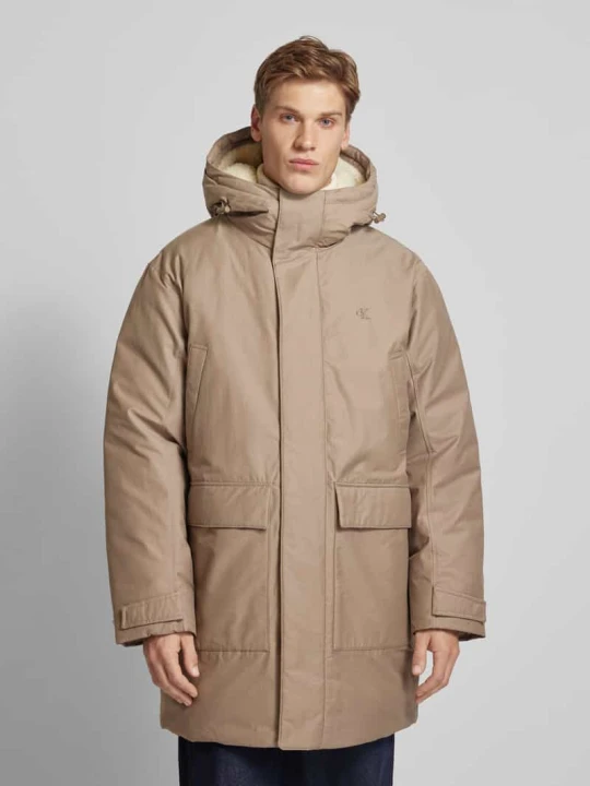 Zdjęcie produktu Kurtka z kapturem Calvin Klein Jeans Beżowy