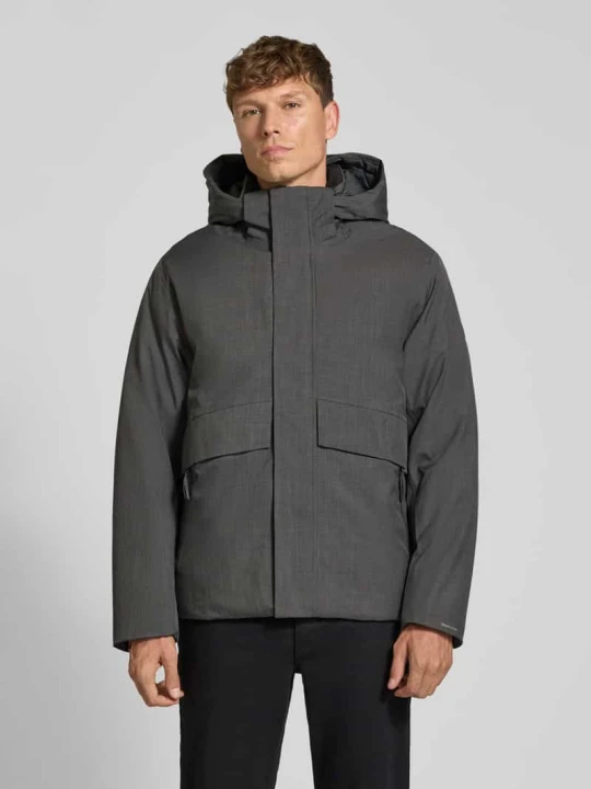 Zdjęcie produktu Kurtka z kapturem i kieszenie z patką model 'LAMOON' Jack&Jones Ciemnoszary melanż
