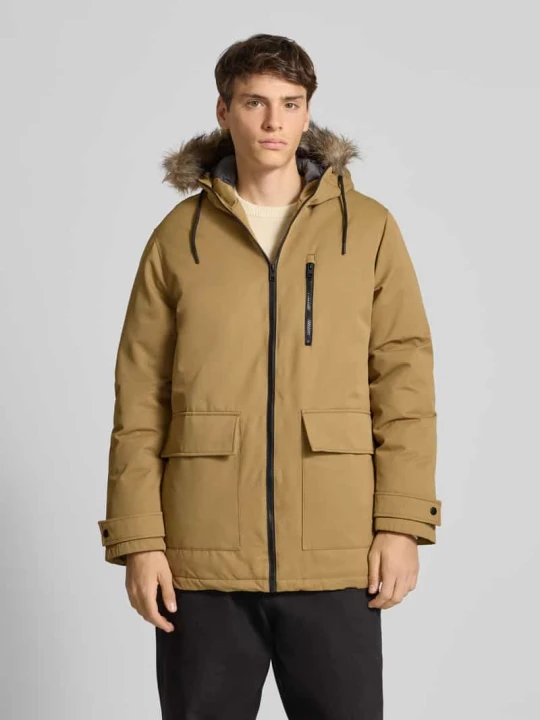 Zdjęcie produktu Parka o kroju regular fit z kapturem, model „CHARLIE” Jack&Jones Beżowy