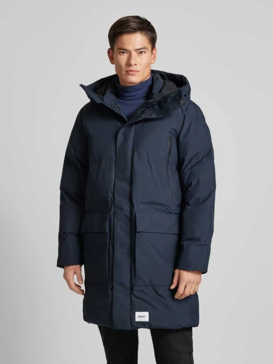Zdjęcie produktu Parka z kapturem model ‘Hant’ khujo Granatowy