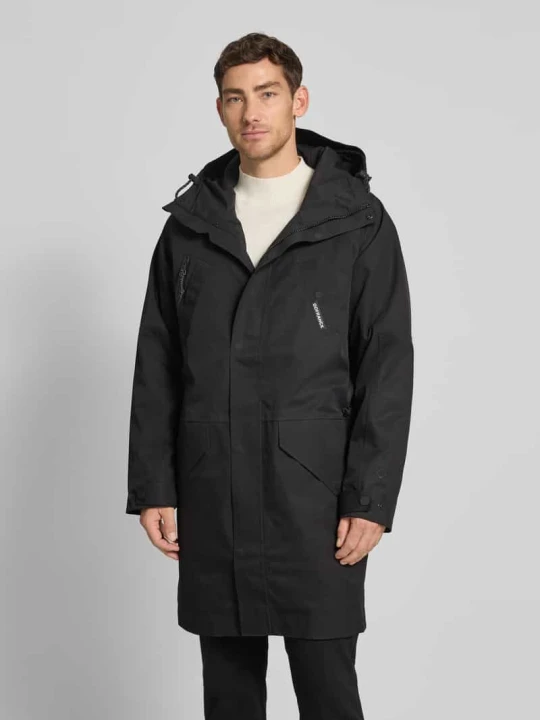 Zdjęcie produktu Płaszcz parka z kapturem model „Ozone” GOFRANCK Czarny