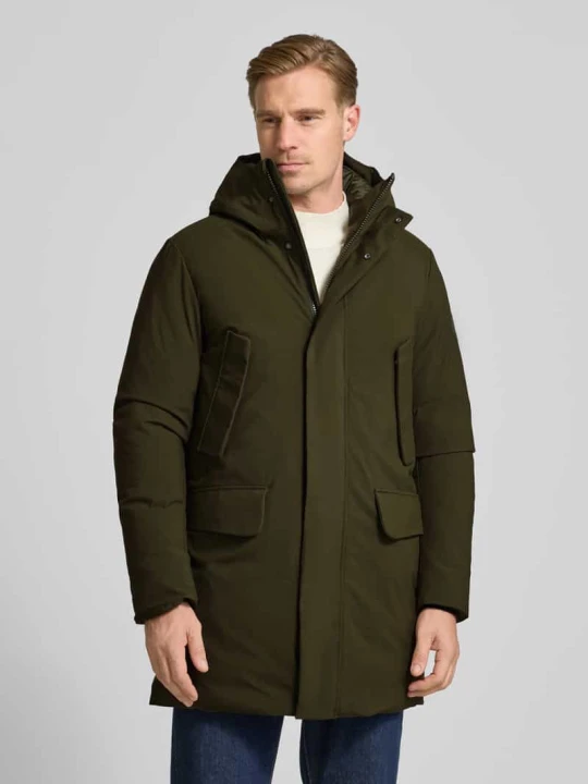 Zdjęcie produktu Parka o kroju regular fit z kapturem model „WILSON” Save The Duck Oliwkowy