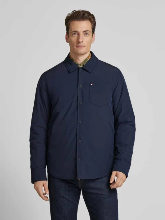 Zdjęcie produktu Kurtka z kieszenią na piersi Tommy Hilfiger Granatowy