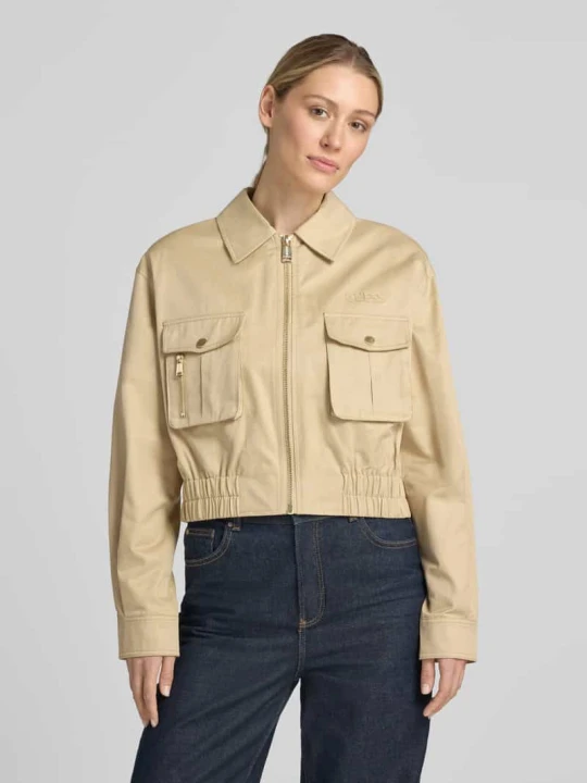 Zdjęcie produktu Kurtka z kieszeniami cargo model 'JULIANE' Guess Beżowy