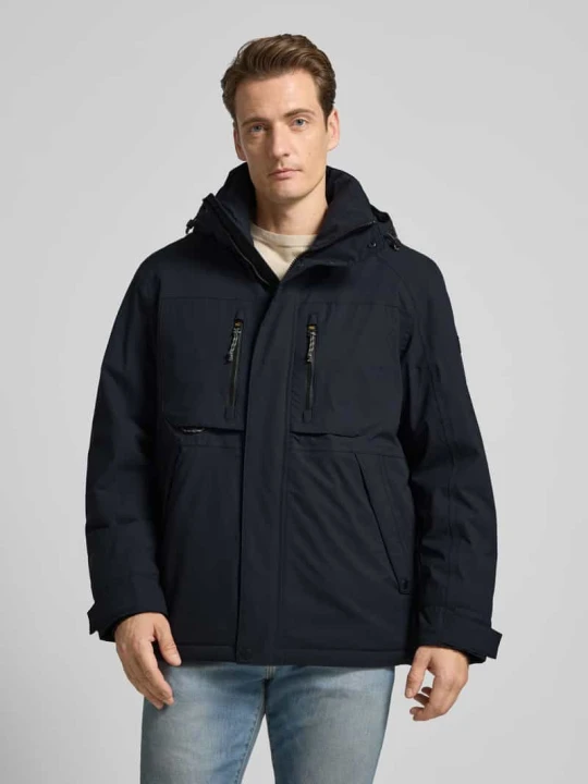 Zdjęcie produktu Parka o kroju regular fit z kieszeniami zapinanymi na zamek błyskawiczny model 'TEXXXACTIVE' Camel Active Granatowy