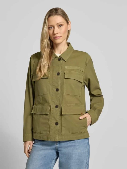 Zdjęcie produktu Kurtka z kieszeniami z patką i detalem z logo Camel Active Oliwkowy