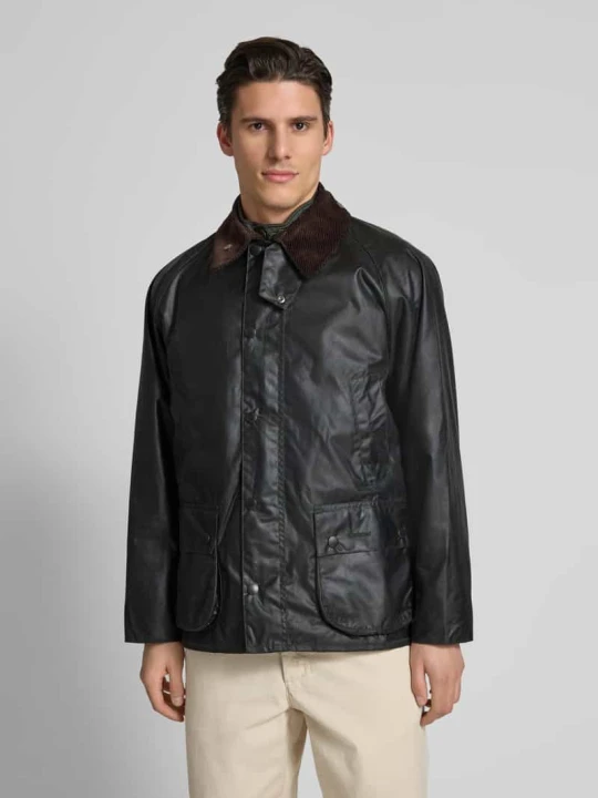 Zdjęcie produktu Kurtka z kieszeniami z patką model ‘BEDALE’ Barbour Ciemnozielony