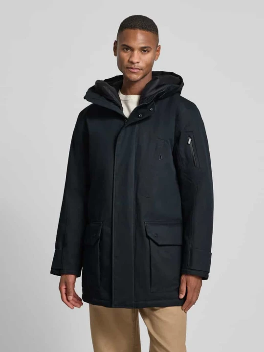 Zdjęcie produktu Parka o kroju regular fit z kieszeniami z patką model „Fend” G-LAB Granatowy