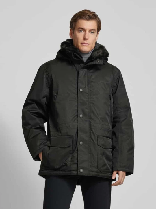 Zdjęcie produktu Parka z kieszeniami z patką model „Halifax” Wellensteyn Czarny