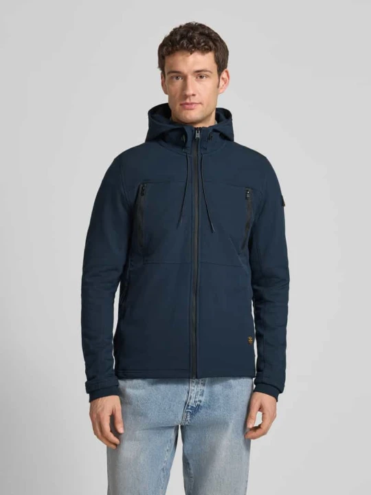 Zdjęcie produktu Bluza rozpinana Krój regular fit z kieszenie zapinane na zamek błyskawiczny PME Legend Granatowy