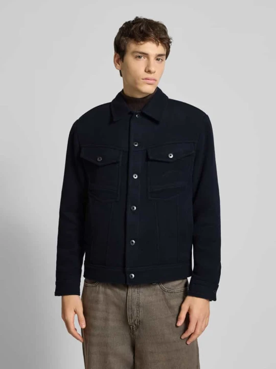 Zdjęcie produktu Kurtka o kroju regular fit z mieszanki wełny G-Star Raw Ciemnoniebieski