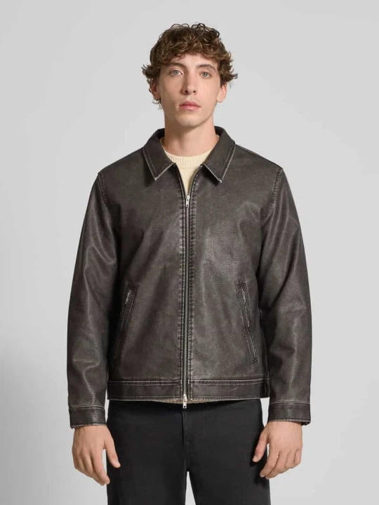 Zdjęcie produktu Kurtka z kołnierzykiem typu kent model ‘CASABLANCA’ Jack&Jones czarny