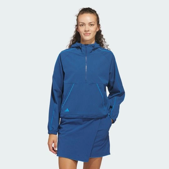 Zdjęcie produktu KURTKA Z KRÓTKIM SUWAKIEM ULTIMATE365 SEERSUCKER Adidas Dusky Petrol