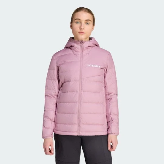 Zdjęcie produktu Kurtka z lekkim ociepleniem z puchu z kapturem Terrex Multi CLIMAWARM Adidas Magic Mauve