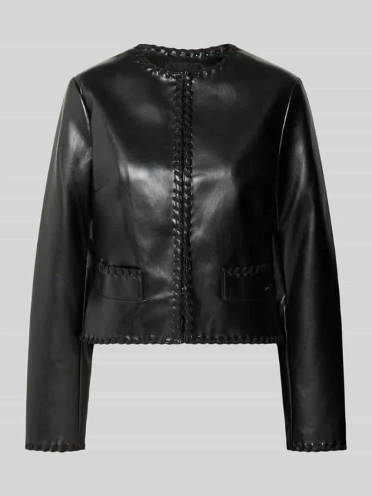 Zdjęcie produktu Kurtka z materiał skóropodobny model 'LEONTINE' Guess Czarny