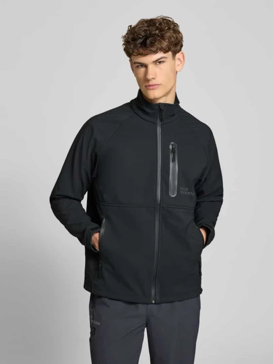 Zdjęcie produktu Kurtka z materiału softshell z kieszeniami zapinanymi na zamek błyskawiczny model 'ELITE' Halo Czarny
