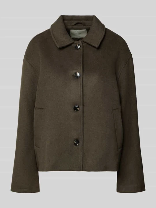 Zdjęcie produktu Kurtka z mieszanki wełny z listwą guzikową model 'Hamra' NEO NOIR Khaki