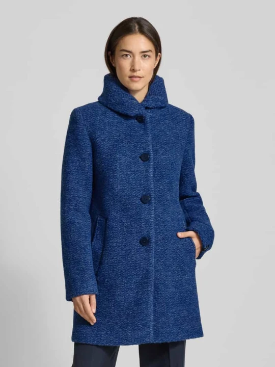 Zdjęcie produktu Kurtka z mieszanki żywej wełny z wpuszczanymi kieszeniami model ‘SOFIA’ Milo Coats Niebieski