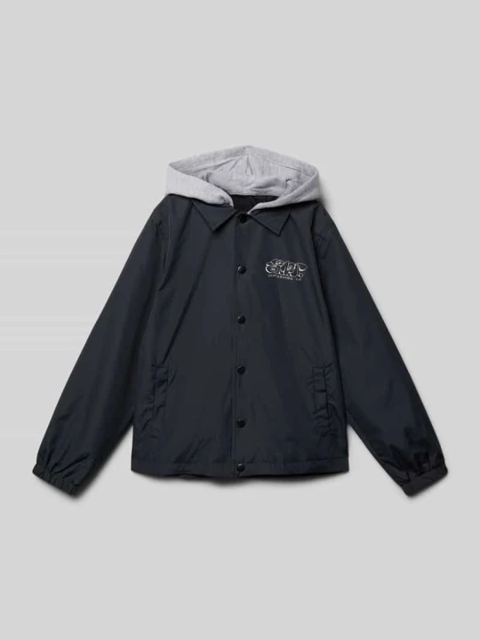 Zdjęcie produktu Kurtka z nadrukiem z logo model ‘WOODS COACH YOUTH’ Element Czarny
