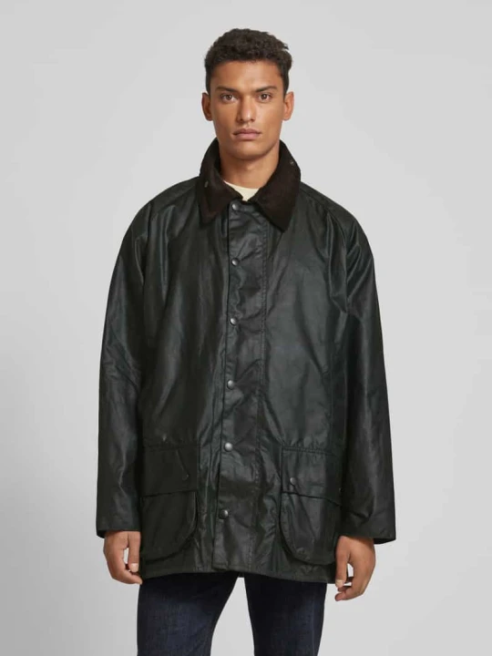 Zdjęcie produktu Kurtka z nakładanymi kieszeniami z patką model ‘BEAUFORT’ Barbour Ciemnozielony