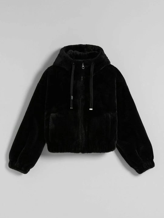 Zdjęcie produktu Kurtka z polaru Bershka czarny