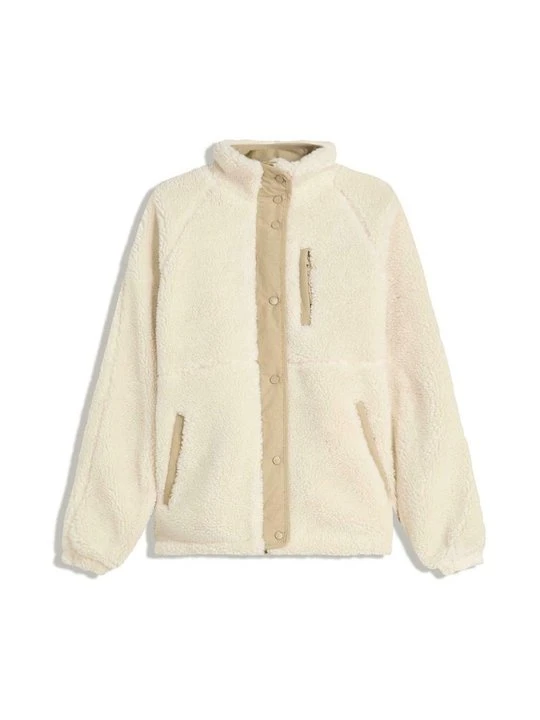 Zdjęcie produktu Kurtka z polaru Bershka beżowy
