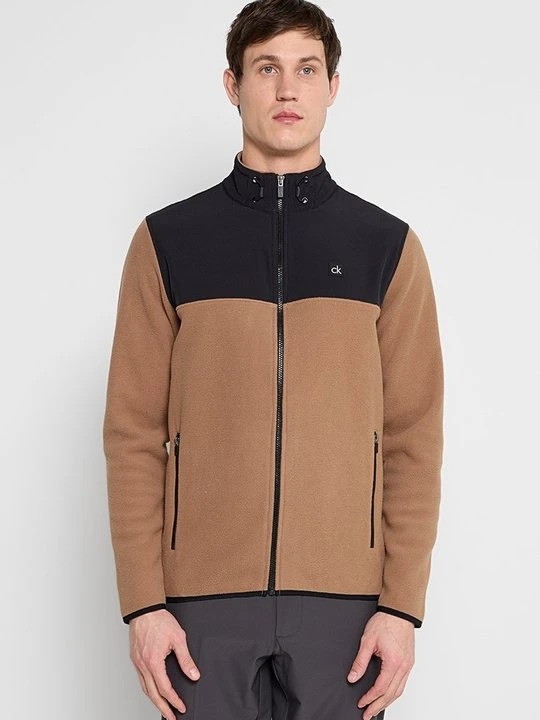 Zdjęcie produktu Kurtka z polaru Calvin Klein brązowy